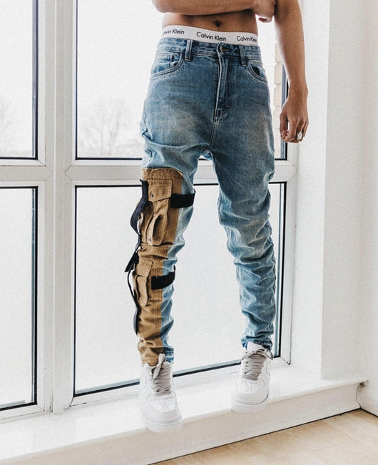Jeans Slim Fit Vintage Desgastado con Stretch - Image 2