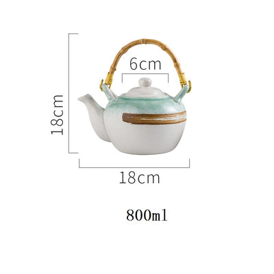 Juego de Tetera y Tazas de Cerámica Japonesa Artesanal - Image 25