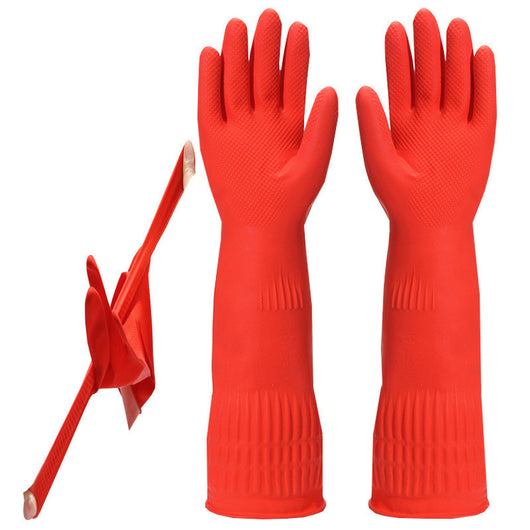 Guantes de Goma Impermeables Largos para Lavar Platos - Image 5