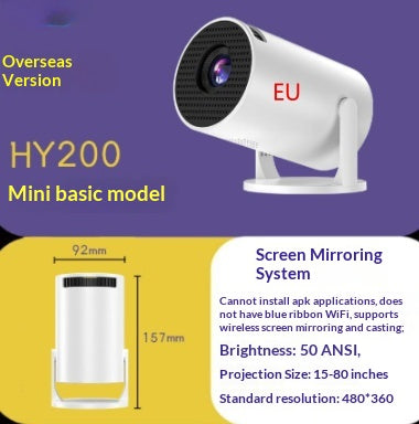 Proyector Portátil HY300 Plataforma Cloud Multiregional - Image 9