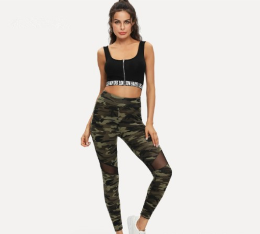 Leggins con Malla a Juego de Colores - Image 6