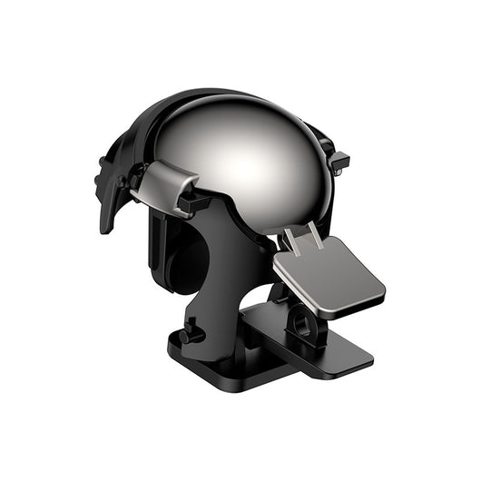 Mobile game trigger accessory with a digital camouflage pattern, designed for smartphones, shown on a white stand. - Image 16