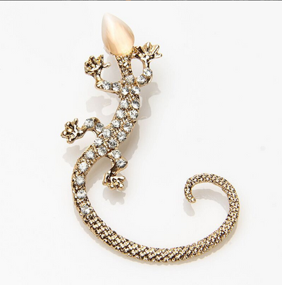 Aretes de Ópalo con Diseño de Lagartija Expresiva - Image 4