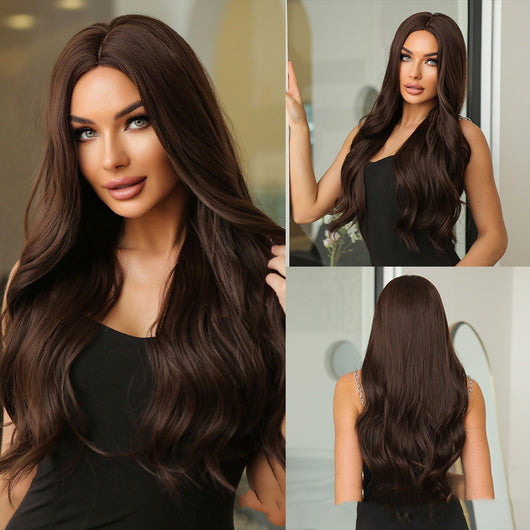 Peluca Rizada Larga con Volumen y Temperamento para Mujer - Image 5