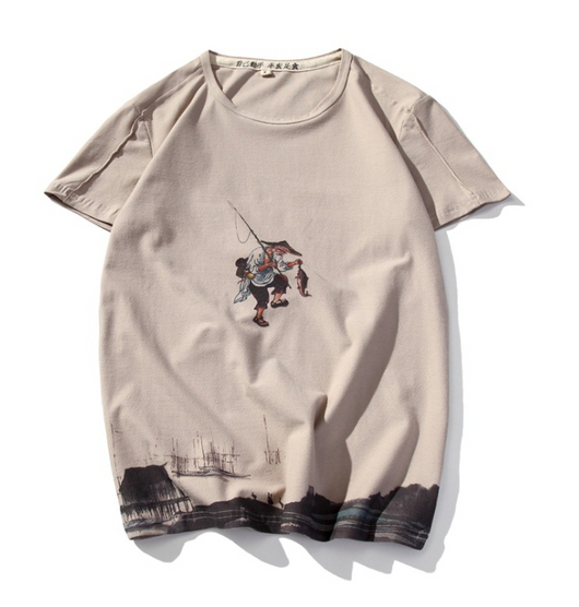 Camiseta Estampada Manga Corta Slim Fit para Parejas - Image 5