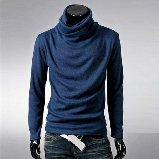 Camiseta Manga Larga con Cuello de Pila - Básico Sólido para Hombre - Image 6