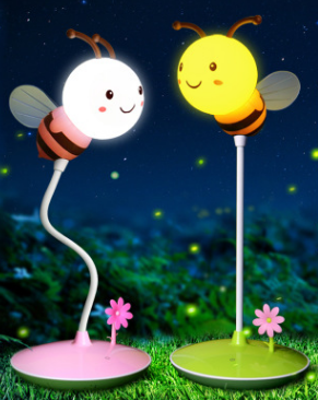 Lámpara Nocturna LED Infantil con Sensor de Movimiento - Diseño Abeja