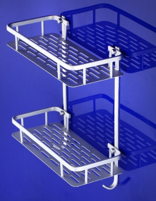 Estante Esquinero de Aluminio para Baño - 3 Niveles sin Perforación - Image 12