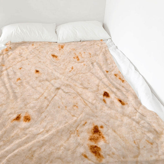 Manta Burrito Redonda de Franela Suave - Manta Tortilla para Viajes y Descanso - Image 6