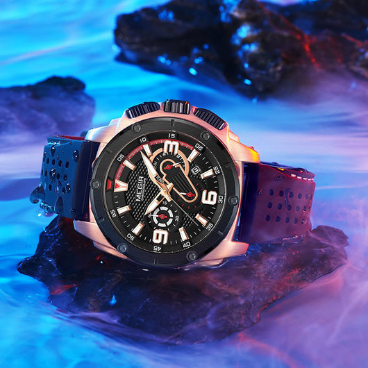 Reloj Deportivo Hombre con Esfera Luminosa y Cuarzo de Silicona - Image 4