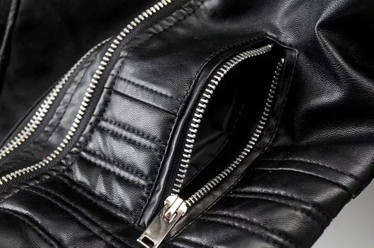 Chaqueta de Cuero para Motocicleta Mujer - Image 11