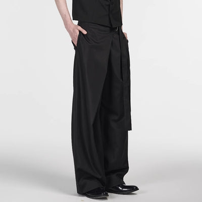 Pantalón Recto de Talle Ajustable en Tencel-Algodón con Pliegue Delantero - Image 13