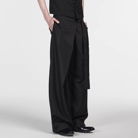Pantalón Recto de Talle Ajustable en Tencel-Algodón con Pliegue Delantero - Image 13