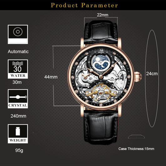 Relojes Mecánicos KINYUED - Precisión y Estilo - Image 8