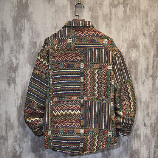 Camisa Étnica Retro de Manga Larga para Hombre - Image 11