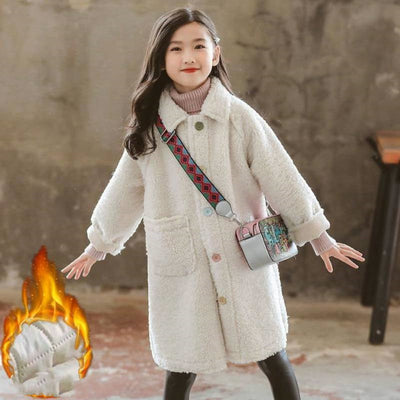 Chaqueta Acolchada para Niña con Forro de Borrego - Otoño e Invierno - Image 13