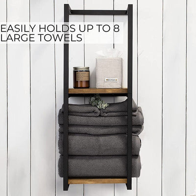 Toallero de Pared de Hierro para Baño - Organizador de Toallas Resistente - Image 3