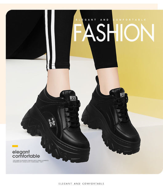 Zapatos Deportivos Dad Shoes con Suela Elevada y Cuero Suave Premium - Image 11