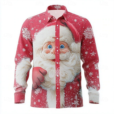 Camisa Casual de Manga Larga con Solapa para Hombre - Image 8