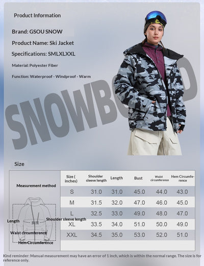 Chaqueta de Esquí Impermeable Térmica con Tecnología Respirable - Image 13