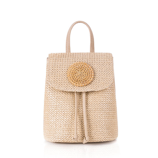 Mochila Crossbody Tejida con Detalles en Cuero PU - Image 13