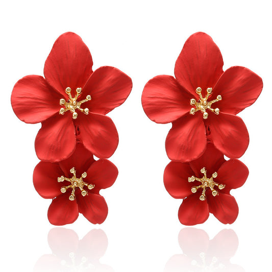 Aretes de Doble Flor - Image 2