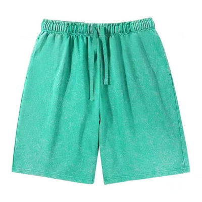 Shorts Casuales Relajados Desteñidos para Hombre - Image 16