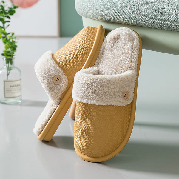 Pantuflas Cálidas de Invierno con Suela Antideslizante y Plantilla Extraíble