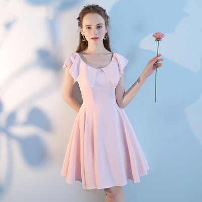 Vestido Corto para Damas de Honor en Rosa - Image 30