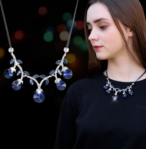 Collar Cadena de Suéter Copo de Nieve Cristal - Largo y Elegante - Image 17