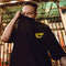 Camiseta Hiphop Suelta Talla Grande Manga Corta para Hombre