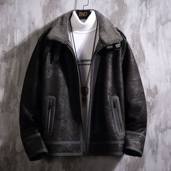 Abrigo de Piel de Cordero para Hombre - Estilo Premium - Image 6