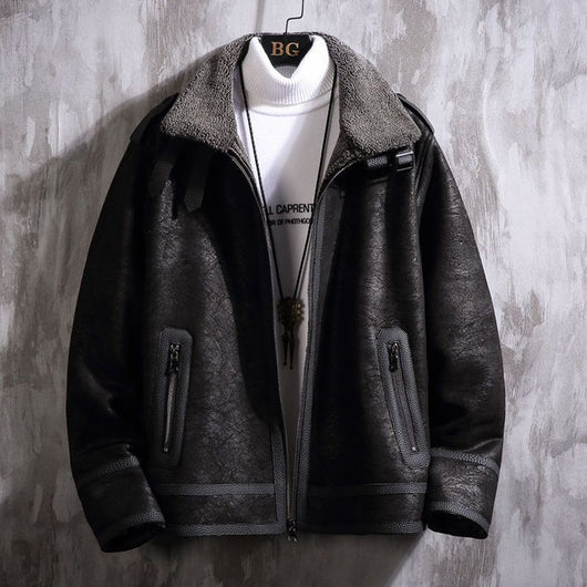 Abrigo de Piel de Cordero para Hombre - Estilo Premium - Image 6