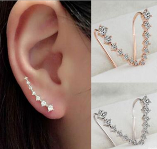 Set de 7 Aretes de Diamantes de Imitación