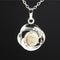 Natural Crystal Pequeño Flower Pendant Necklace Picture stone