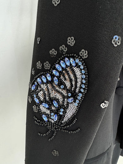 Conjunto de Traje con Mariposas 3D y Cristales Brillantes para Mujer - Image 24