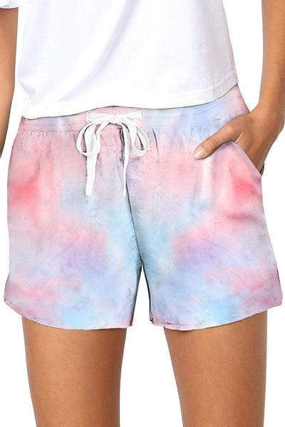 Shorts de Playa Tie Dye Degradado Slim Fit - Casual Verano - Image 3