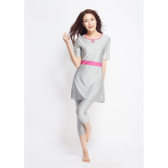 Falda Dividida Elegante con Cobertura Abdominal