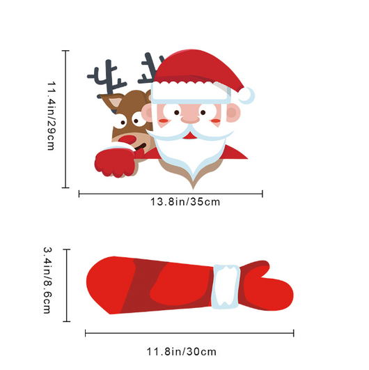 Pegatinas Navideñas Santa Claus para Parabrisas y Limpiaparabrisas - Image 31