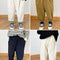 Pantalones de Vestir Bicolor: Diseño Moderno con Costados Rizados