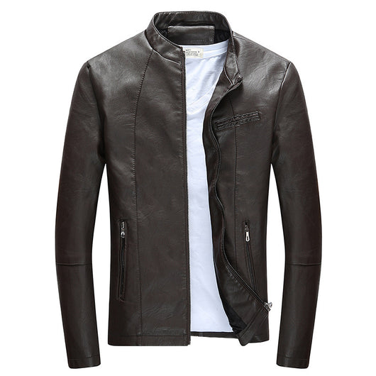 Chaqueta de Cuero para Hombre con Forro Polar - Image 4