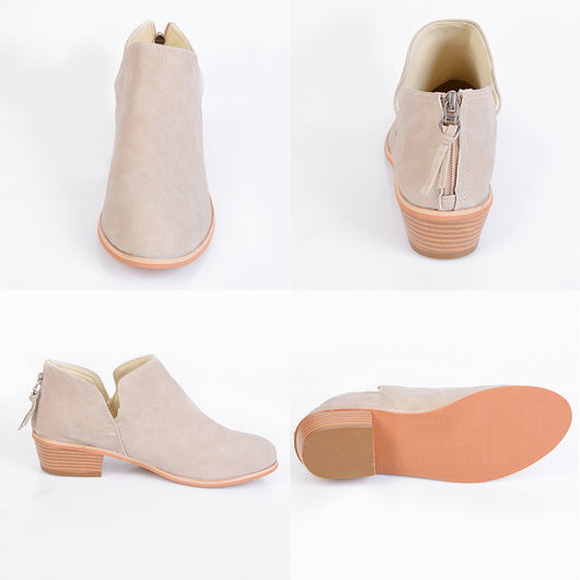 Botas Cortas para Mujer con Moño Mariposa y Tacón Medio - Punta Fina - Image 5
