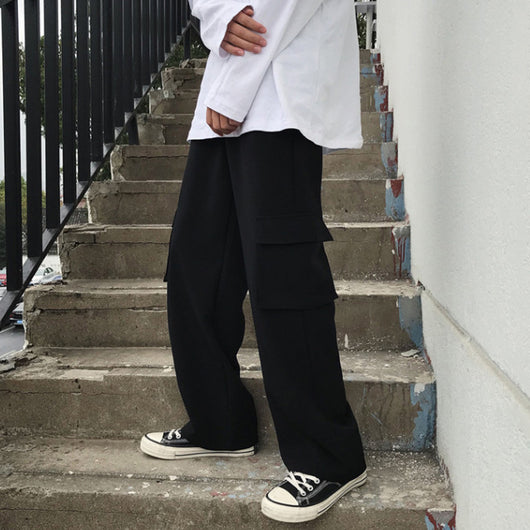 Pantalones Casuales de Trabajo Retro Rectos para Hombre - Image 10