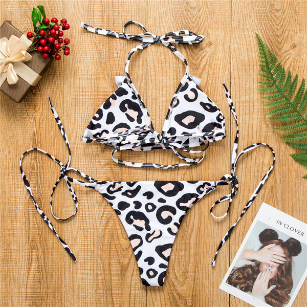 Bikini Estampado Leopardo con Volantes - Diseño Europeo y Americano - Image 12