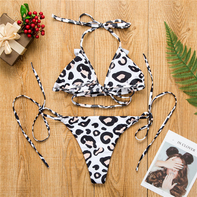 Bikini Estampado Leopardo con Volantes - Diseño Europeo y Americano - Image 12