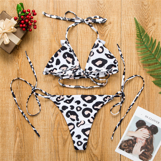 Bikini Estampado Leopardo con Volantes - Diseño Europeo y Americano - Image 12