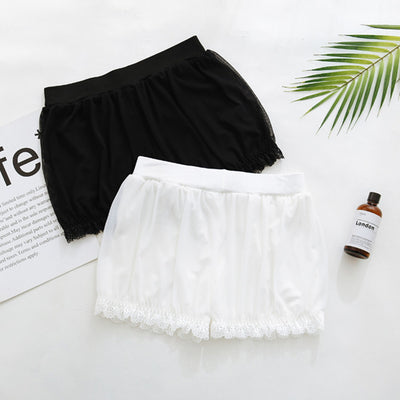 Leggings Escolares Blancos con Shorts Integrados Anti-transparencia - Image 3