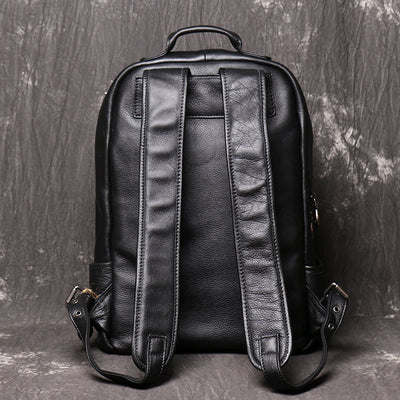 Mochila Viajera de Cuero para Hombre - Gran Capacidad - Image 3