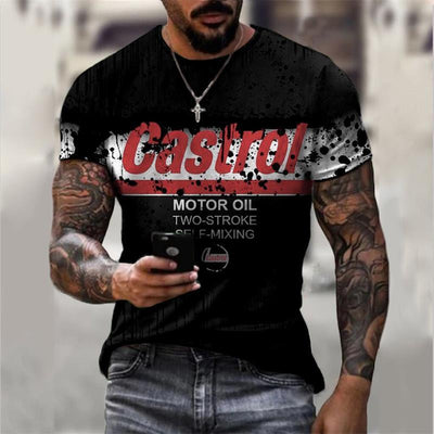 Playera Casual de Cuello Redondo con Estampado Digital Ajuste Slim - Image 5