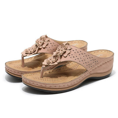 Sandalias Cómodas de Tejido Espiga con Punta Redonda